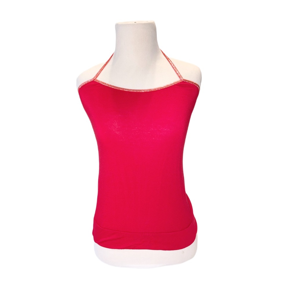 Women's Red Halter Neck Tank Top